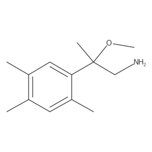 2-Methoxy-2-(2,4,5-trimethylphenyl)propan-1-amine结构式