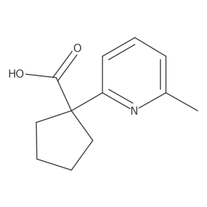 1-(6-Methylpyridin-2-yl)cyclopentane-1-carboxylic acid Structure