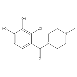 (2-Chloro-3,4-dihydroxyphenyl)(4-methyl-1-piperazinyl)methanone结构式