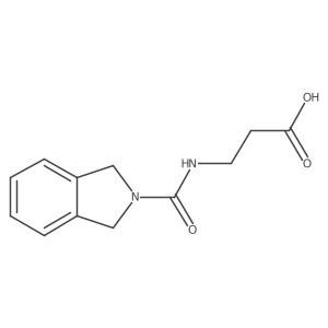 3-(Isoindoline-2-carboxamido)propanoic acid Structure
