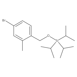 ((4-Bromo-2-methylbenzyl)oxy)triisopropylsilane结构式