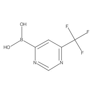[6-(Trifluoromethyl)pyrimidin-4-yl]boronic acid Structure