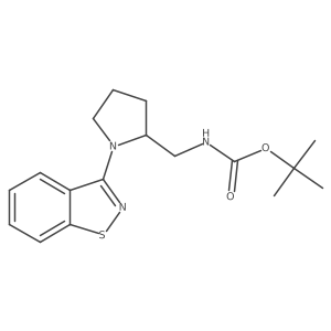 Tert-butyl ((1-(benzo[d]isothiazol-3-yl)pyrrolidin-2-yl)methyl)carbamate Structure