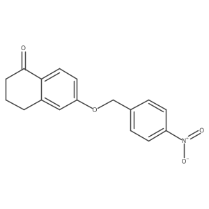 6-(4-Nitrobenzyloxy)-3,4-dihydronaphthalen-1(2h)-one Structure