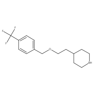 4-[2-[4-(Trifluoromethyl)benzyloxy]ethyl]piperidine结构式