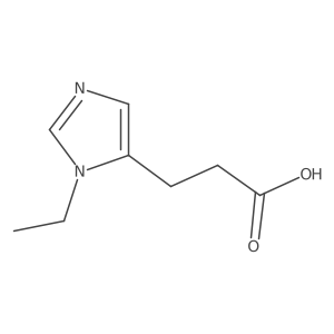 3-(1-ethyl-1H-imidazol-5-yl)propanoic acid结构式