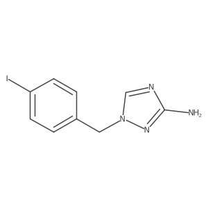 1-(4-Iodobenzyl)-1h-1,2,4-triazol-3-amine结构式