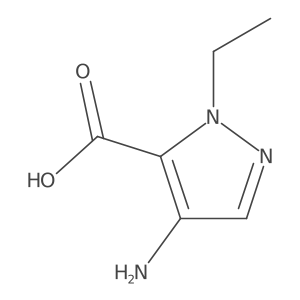4-amino-1-ethyl-1H-pyrazole-5-carboxylic acid Structure