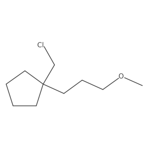 1-(Chloromethyl)-1-(3-methoxypropyl)cyclopentane Structure