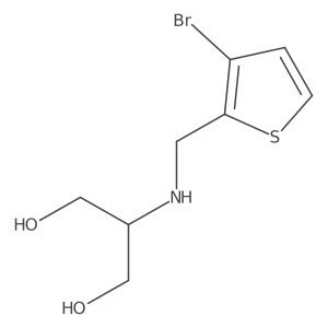 2-{[(3-Bromothiophen-2-yl)methyl]amino}propane-1,3-diol Structure