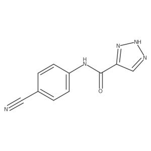 N-(4-cyanophenyl)-1H-1,2,3-triazole-5-carboxamide Structure