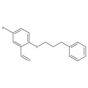 5-Bromo-2-(3-phenylpropoxy)benzaldehyde结构式
