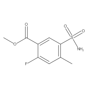 Methyl 2-fluoro-4-methyl-5-sulfamoylbenzoate Structure