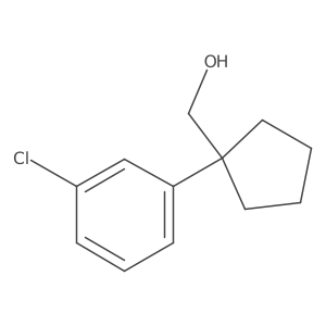 (1-(3-Chlorophenyl)cyclopentyl)methanol Structure