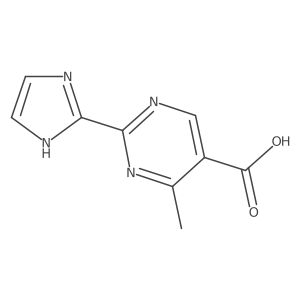 2-(1H-imidazol-2-yl)-4-methylpyrimidine-5-carboxylic acid结构式
