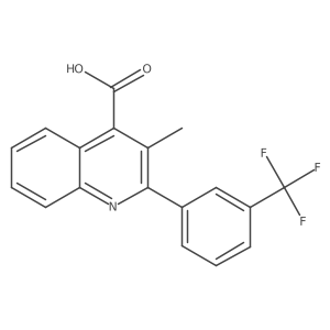 3-Methyl-2-(3-(trifluoromethyl)phenyl)quinoline-4-carboxylic acid结构式