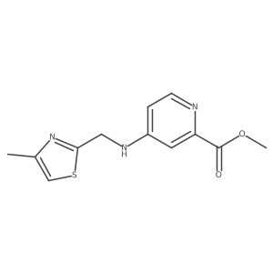 Methyl 4-{[(4-methyl-1,3-thiazol-2-yl)methyl]amino}pyridine-2-carboxylate Structure
