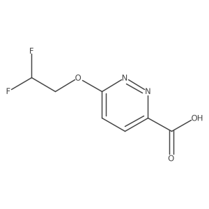 6-(2,2-Difluoroethoxy)pyridazine-3-carboxylic acid结构式