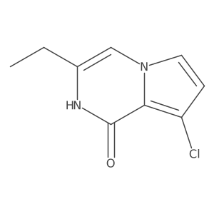 8-chloro-3-ethylpyrrolo[1,2-a]pyrazin-1(2H)-one结构式