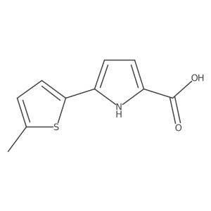 5-(5-Methylthiophen-2-yl)-1H-pyrrole-2-carboxylic acid结构式