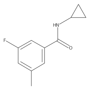 N-cyclopropyl-3-fluoro-5-methylbenzamide Structure