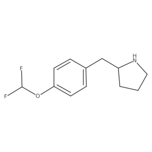 2-{[4-(Difluoromethoxy)phenyl]methyl}pyrrolidine Structure