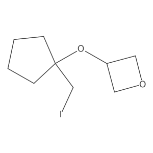 3-{[1-(Iodomethyl)cyclopentyl]oxy}oxetane结构式