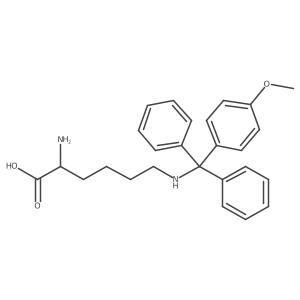 L-Lysine, N6-[(4-methoxyphenyl)diphenylmethyl]-结构式