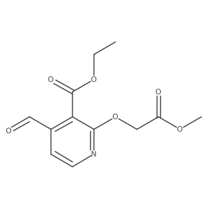 Ethyl 4-formyl-2-(2-methoxy-2-oxoethoxy)pyridine-3-carboxylate Structure