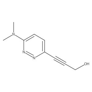 3-[6-(Dimethylamino)-3-pyridazinyl]-2-propyn-1-ol Structure