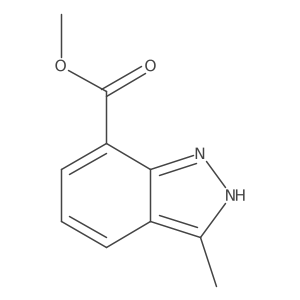 methyl 3-methyl-1H-indazole-7-carboxylate结构式