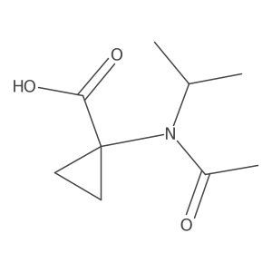 1-[N-(propan-2-yl)acetamido]cyclopropane-1-carboxylic acid Structure