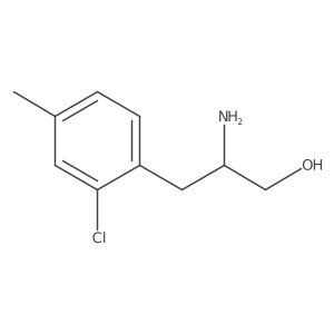 2-Amino-3-(2-chloro-4-methylphenyl)propan-1-ol结构式