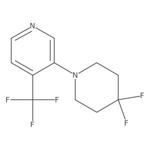 3-(4,4-Difluoropiperidin-1-yl)-4-(trifluoromethyl)pyridine Structure