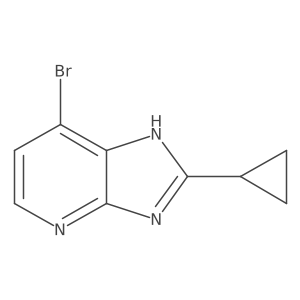 7-Bromo-2-cyclopropyl-3H-imidazo[4,5-b]pyridine Structure