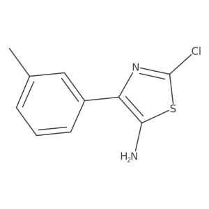 5-Thiazolamine, 2-chloro-4-(3-methylphenyl)-结构式
