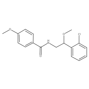 N-[2-(2-chlorophenyl)-2-methoxyethyl]-4-methoxybenzamide结构式