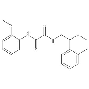 N1-(2-methoxy-2-(o-tolyl)ethyl)-N2-(2-(methylthio)phenyl)oxalamide Structure