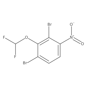 1,3-Dibromo-2-difluoromethoxy-4-nitrobenzene结构式