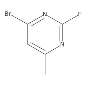 4-Bromo-2-fluoro-6-methylpyrimidine结构式