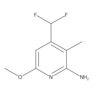 4-(Difluoromethyl)-6-methoxy-3-methylpyridin-2-amine结构式