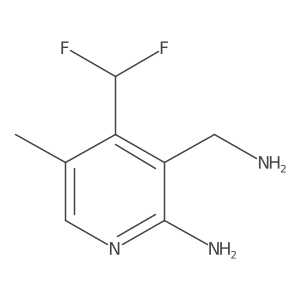 3-(Aminomethyl)-4-(difluoromethyl)-5-methylpyridin-2-amine Structure