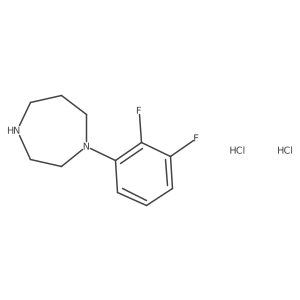 1-(2,3-Difluorophenyl)-1,4-diazepane dihydrochloride Structure