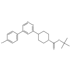 Tert-butyl 4-(5-(4-fluorophenyl)-1,2,4-triazin-3-yl)piperidine-1-carboxylate结构式