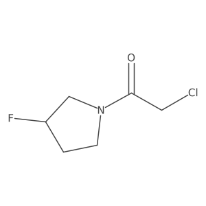 2-Chloro-1-(3-fluoro-1-pyrrolidinyl)ethanone结构式