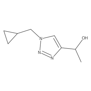 (1r)-1-[1-(Cyclopropylmethyl)-1h-1,2,3-triazol-4-yl]ethan-1-ol结构式