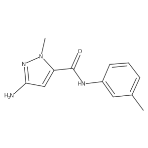 3-amino-1-methyl-N-(3-methylphenyl)-1H-pyrazole-5-carboxamide Structure