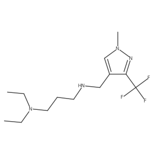 [3-(diethylamino)propyl]({[1-methyl-3-(trifluoromethyl)-1H-pyrazol-4-yl]methyl})amine Structure