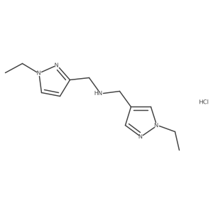 1-(1-ethyl-1H-pyrazol-3-yl)-N-[(1-ethyl-1H-pyrazol-4-yl)methyl]methanamine Structure