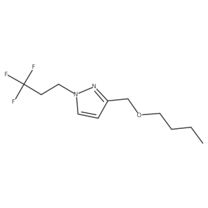 3-(butoxymethyl)-1-(3,3,3-trifluoropropyl)-1H-pyrazole结构式